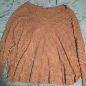 brown sweater